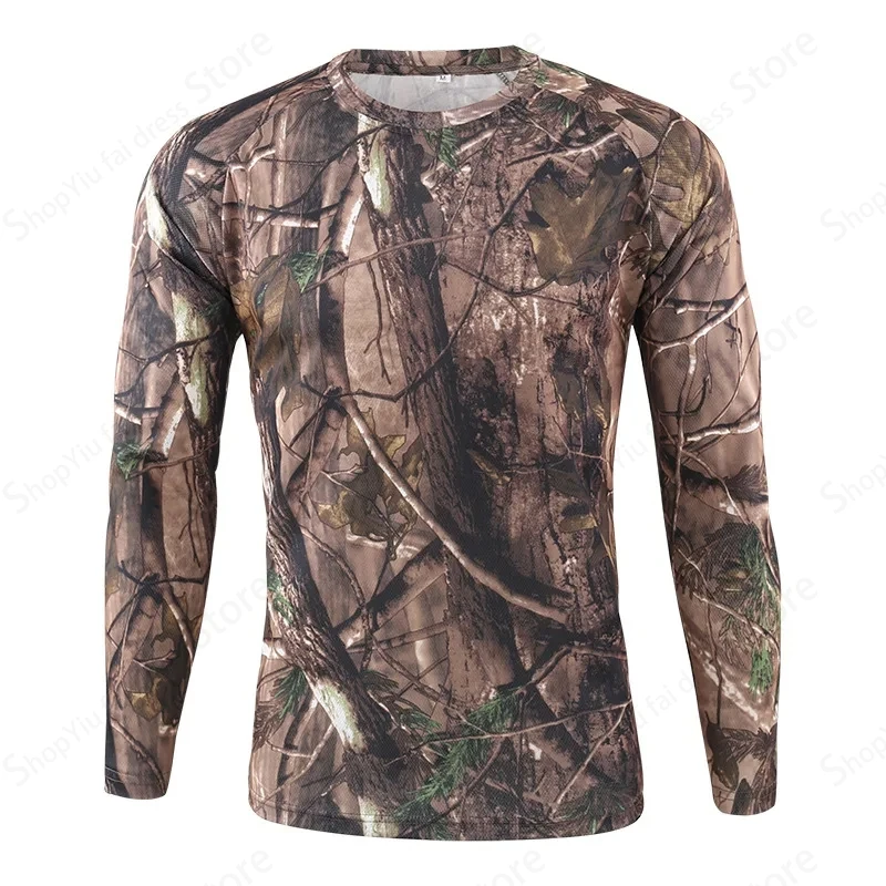 Mens Camo Long Sleeve T Shirt  - Outdoor Hunting Prints 评论和价格